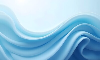 Obraz premium Blue Abstract Wave Design with Flowing Lines and Dynamic Motion, High quality wallpaper design, Generative Ai