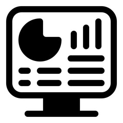 Monitor dashboard icon for analytics and control