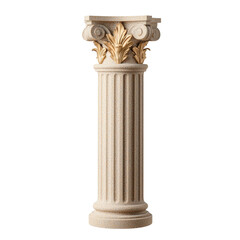 Obraz premium Beige Stone Classical Column with Ornate Design