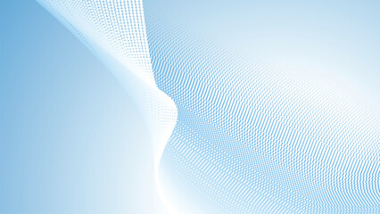 Blue halftone gradient abstract background for backdrop or presentation