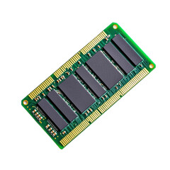 Green Rectangular Computer Memory Module