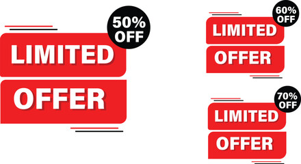 Offer Tag, Discount Tag, Big Sale, Special Offer Vector Illustration 