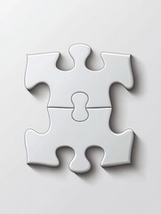 Obraz premium Puzzle Concept. Information Medium on Grey Gradient Background. Vector.