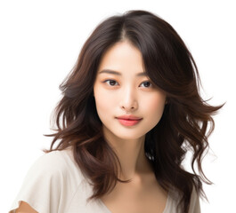 Fototapeta premium PNG Handsome japanese woman portrait adult photo.