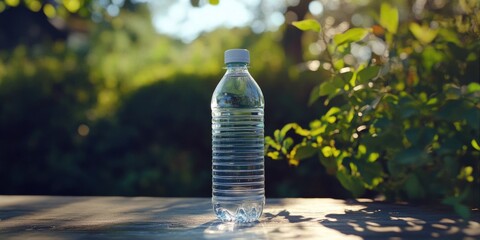 Water Bottle on Table