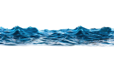 Serene Ocean Waves with Subtle Reflections on Surface