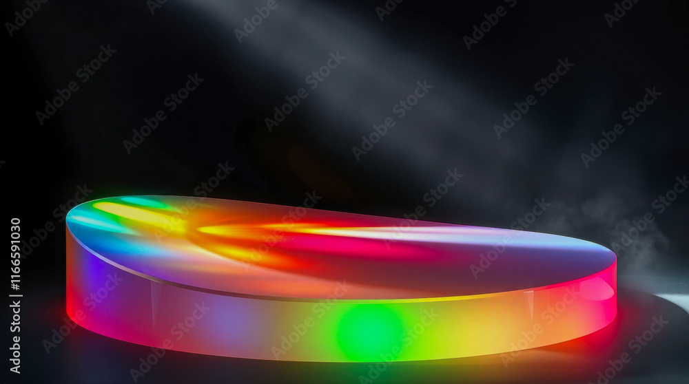 Aufkleber luminous multicolored semicircular display platform