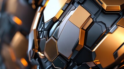 Close-up view of shiny sphere