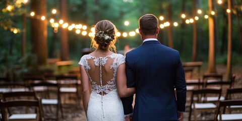 Fototapeta premium forest wedding, ceremony