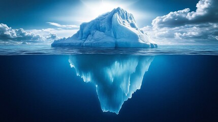 The Hidden Depths: A Majestic Iceberg Unveiled