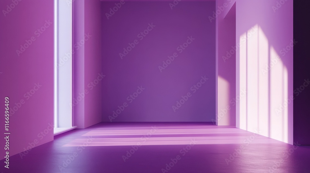 Poster purple gradient background with a clean and simple style.