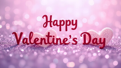 Happy Valentine's Day. Romantic love, celebration, and hearts.