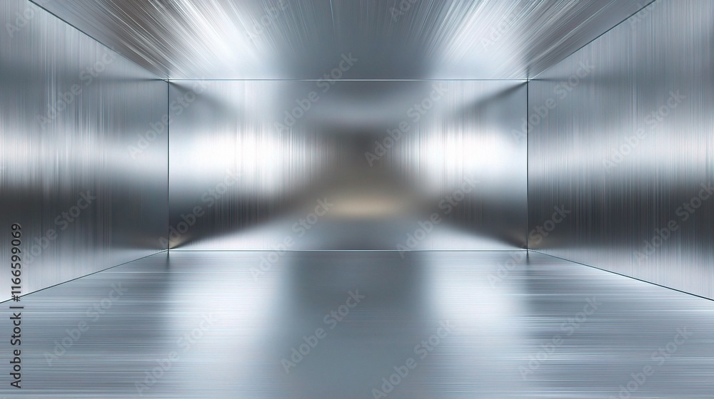 Poster smooth abstract silver background with gradient texture and shine