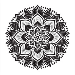 luxury mandala pattern Vector illustration - Mandala design for coloring page design
