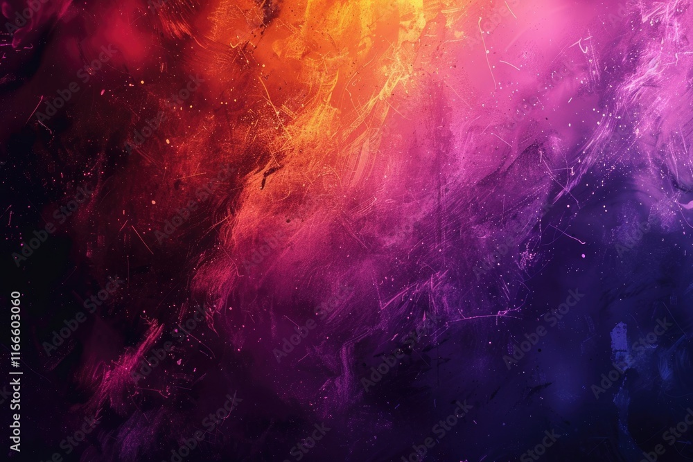 Aufkleber abstract color gradient design with dark texture and copy space