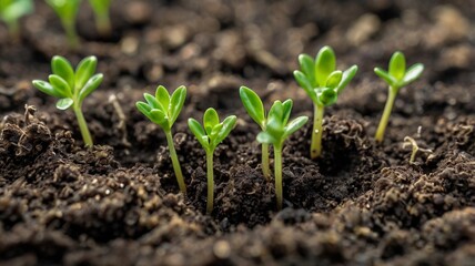 Sprouting Seeds Close-Up