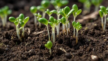 Sprouting Seeds Close-Up