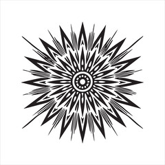 Fototapeta premium Mandala Ornament Design Element, Mandala Clipart Vector - Ornamental luxury mandala pattern 