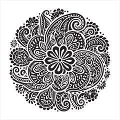 Mandala Ornament Design Element, Mandala Clipart Vector - Ornamental luxury mandala pattern
