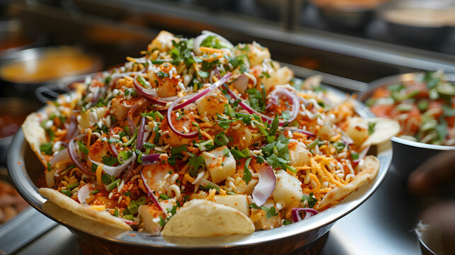 papri chaat, Indian food