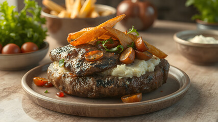 The most delicious meal in the world, 8k render