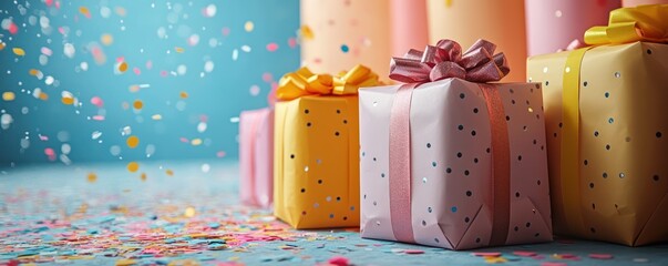 Pastel Presents and Celebration Confetti