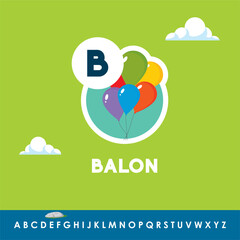 alphabet in french balon © imad