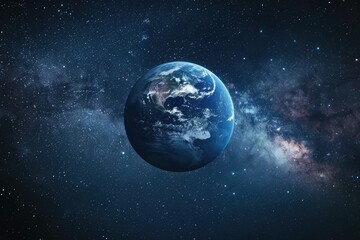 Obraz premium Starry night sky collage with space and education items.