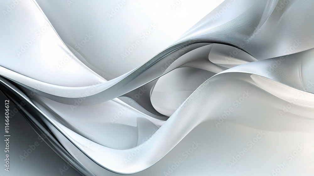 Poster abstract geometric background with technological elements in white