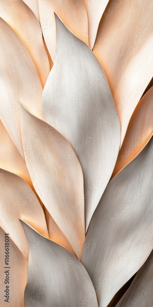Poster elegant abstract of soft petal textures with warm tones