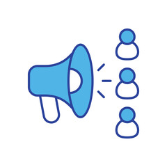 Viral Marketing icon isolated on a white background. Vector illustration.