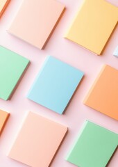 Fototapeta premium Pastel Educational Flat Lay Serene and Organized Student Advocacy Display