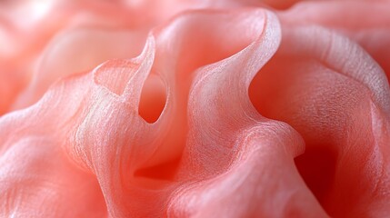 Abstract Coral Fabric Texture Swirls