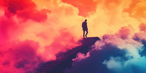 Man on Stairs