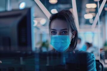 Employee preferences for work model during pandemic  in office  remote  hybrid.