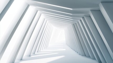 Abstract white and gray hexagon technology lines background. Abstract white and grey color hexagonal geometric background with copy space. Abstract white lines background.