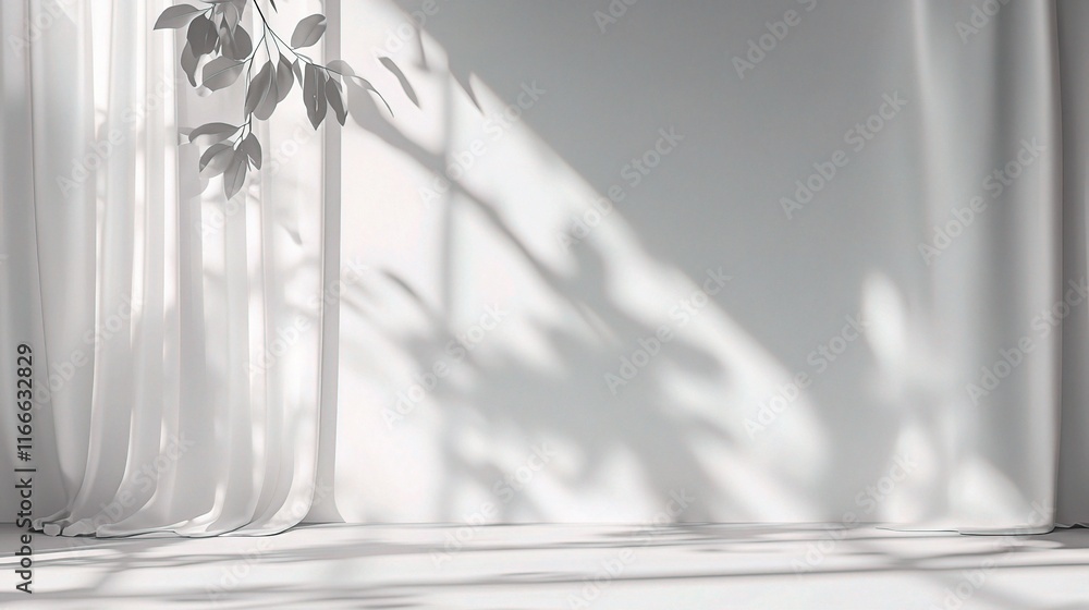 Aufkleber minimalistic grey background for product presentation and display