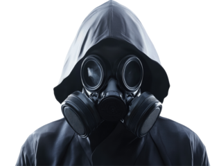 Isolated Gas Mask Front View