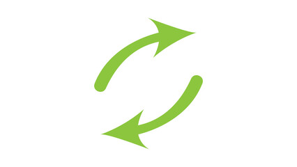 green recycle arrow icon