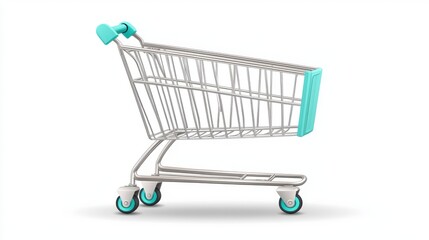 Empty Shopping Cart - Modern Retail Design