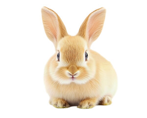Isolated Baby Rabbit Sitting