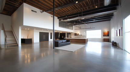 Industrial Warehouse Interior with Organized Shelves, Stacked Pallets, and Spacious Logistics Workspace






