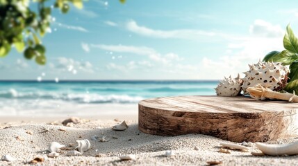 Beachside relaxation with natural elements coastal paradise photography serene atmosphere close-up view