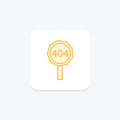 Road Sign duotone line icon , vector, pixel perfect, illustrator file