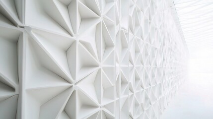 Minimalist White Geometric Texture Background with Clean Design