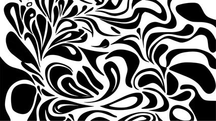 Fototapeta premium seamless pattern, abstraction, curls, damask, wallpaper and fabric ornament, wrapping paper