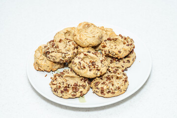Peanut butter and jelly thumbprint cookies