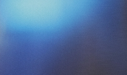 Blurred plain blue gradient with light noise effect. Background for designers.