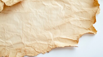 Old Paper with Note Sticking Out