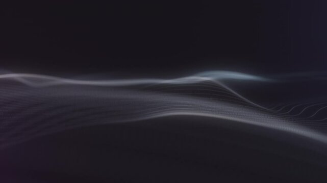 Minimalist Dark Wave Background with Soft Glow